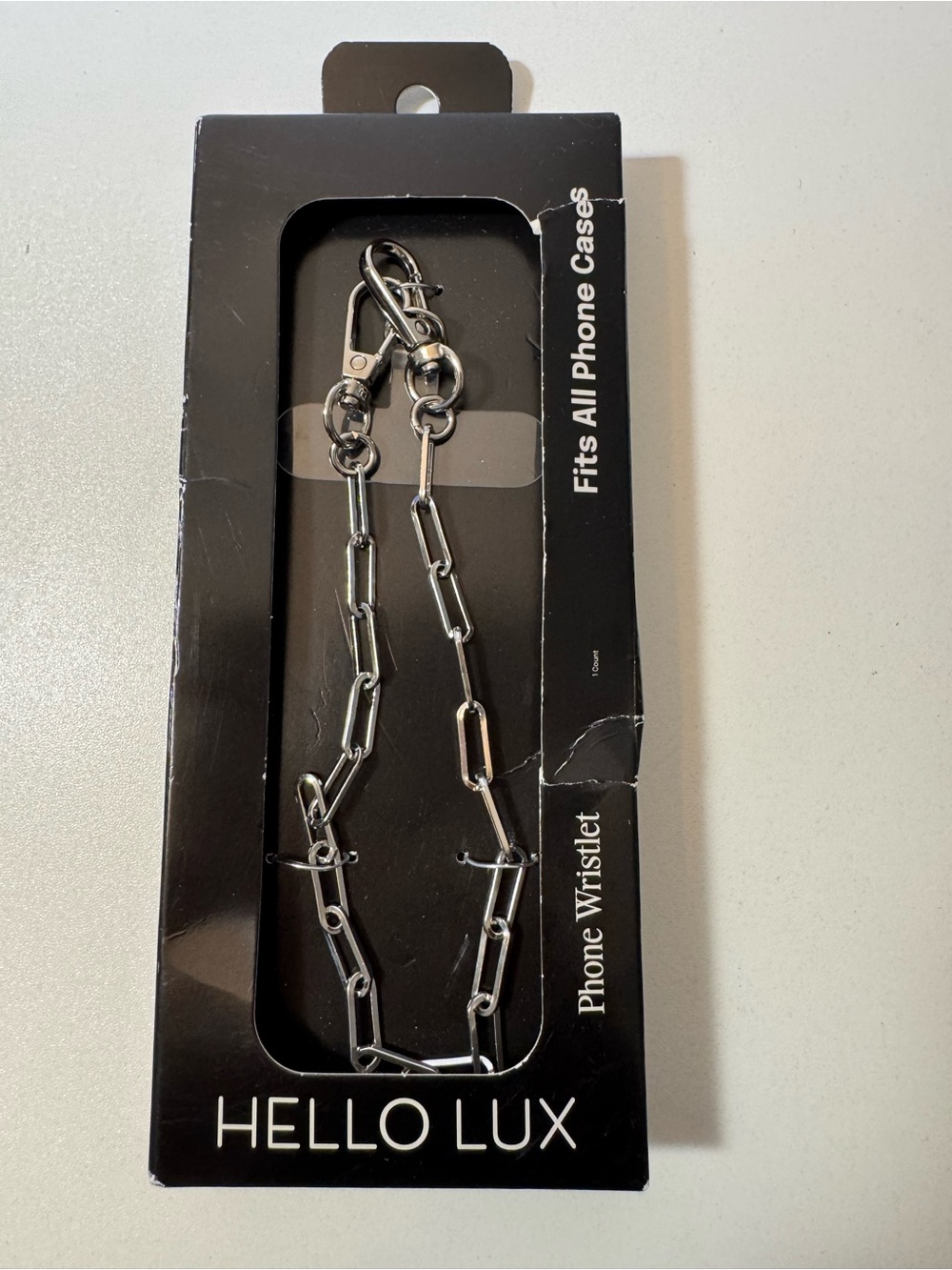 Silver Phone Wristlet Chain
